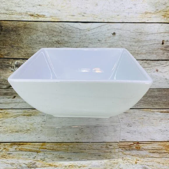 Threshold Target WHITE SOFT SQUARE All White Undecorated 6" All Porpuse Bowl - Picture 6 of 16